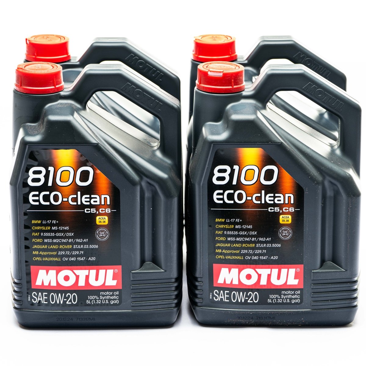 Motul 8100 0W-20 Eco-clean Motor Oil Case for Subaru WRX STI