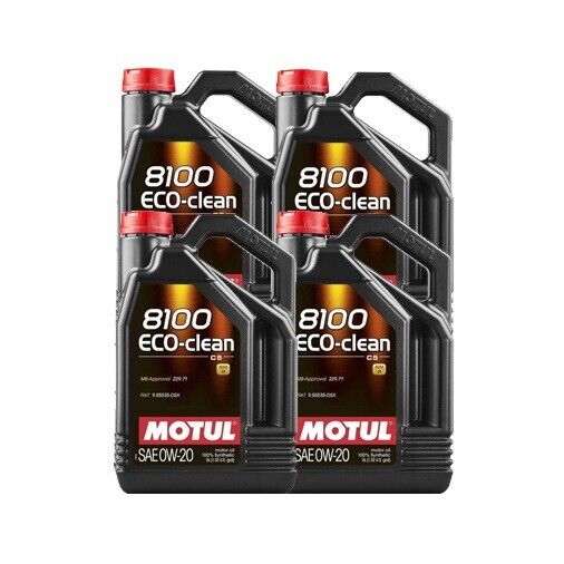 Motul 8100 0W-20 Eco-clean Motor Oil Case (4x 5L Bottles) - Subimods.com