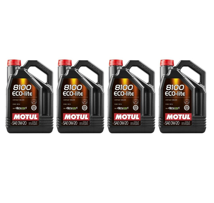 Motul 8100 0W-20 Eco-lite GEN3 Motor Oil Case (4x 5L Bottles) - 111364-4 - Subimods.com