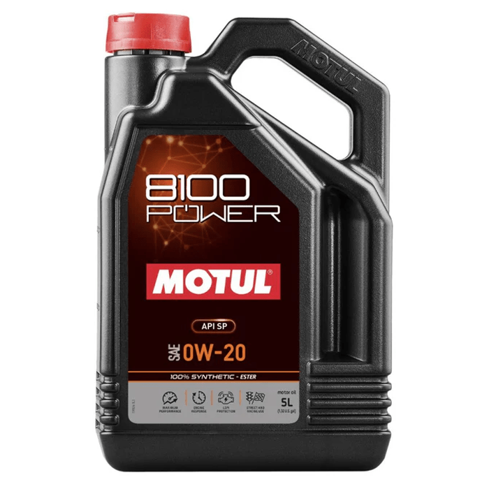 Motul 8100 0W20 Power Motor Oil 5L Bottle - 111799 - Subimods.com