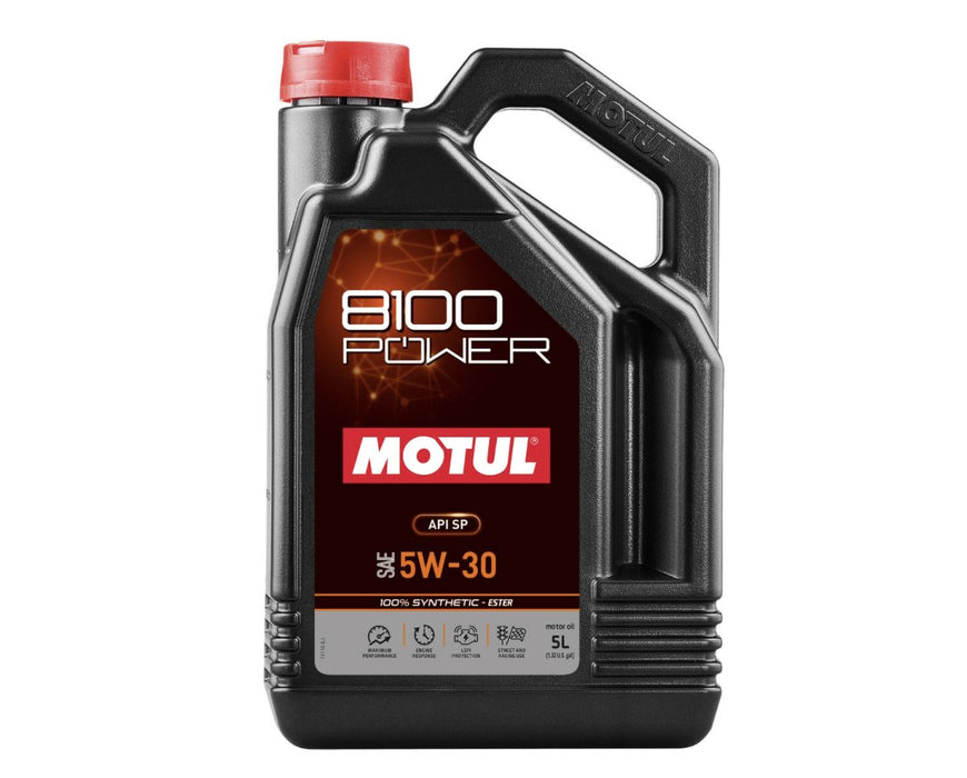 Motul 8100 5W30 Power Motor Oil 5L Bottle - 111801 - Subimods.com