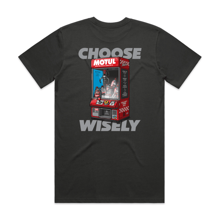 Motul "Choose Wisely" Short Sleeve Shirt Gray Coal - SM-3112-S - Subimods.com