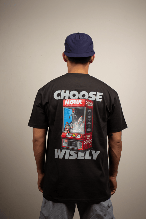 Motul "Choose Wisely" Short Sleeve Shirt Gray Coal - SM-3112-S - Subimods.com