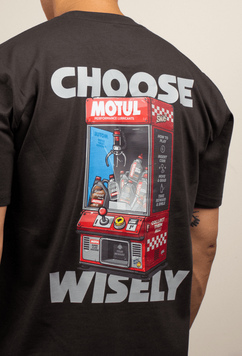 Motul "Choose Wisely" Short Sleeve Shirt Gray Coal - SM-3112-S - Subimods.com