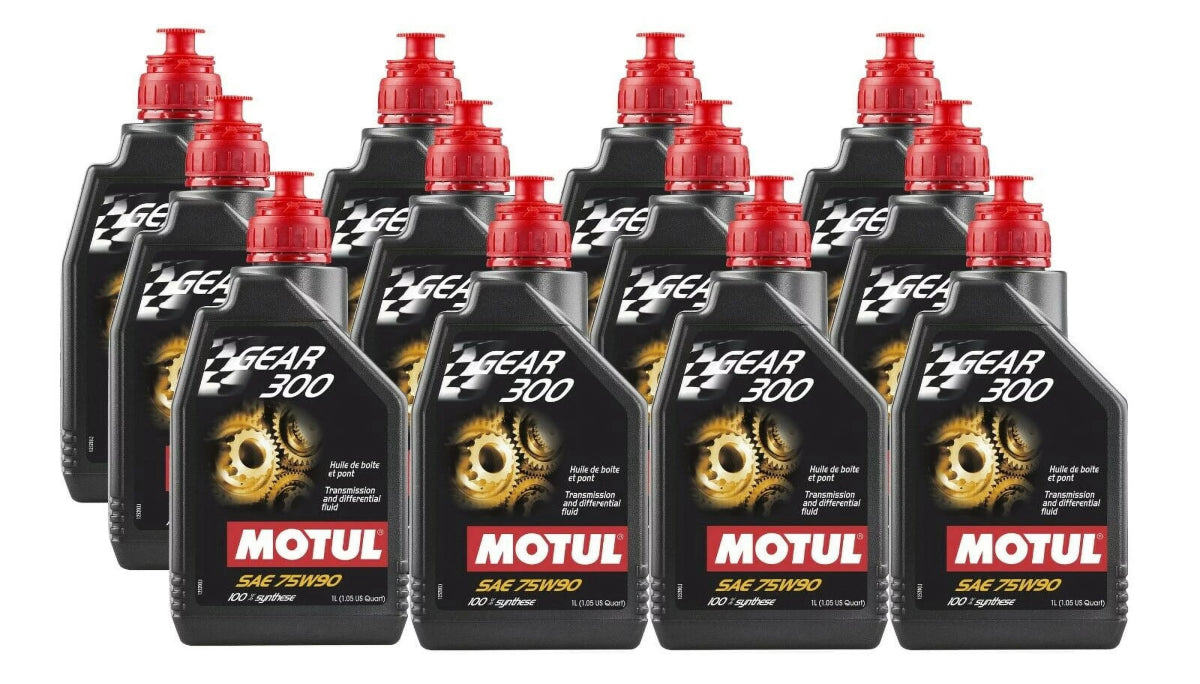 Motul Gear 300 75W90 Gear Oil Case (12x 1L Bottles) - 105777-12 - Subimods.com