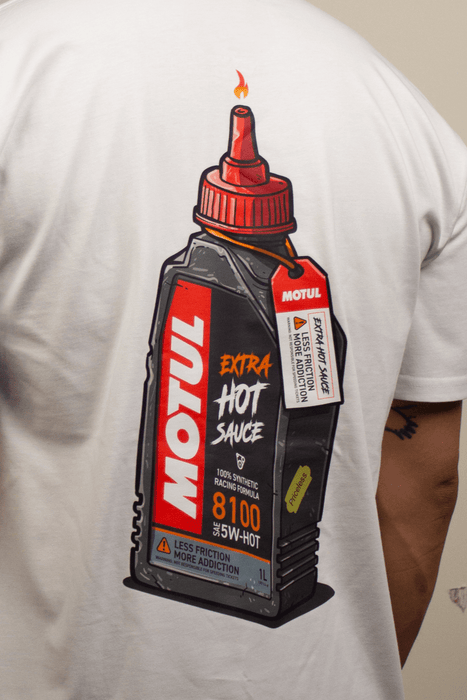 Motul "Hot Sauce" Short Sleeve Shirt White - SM-3113-S - Subimods.com