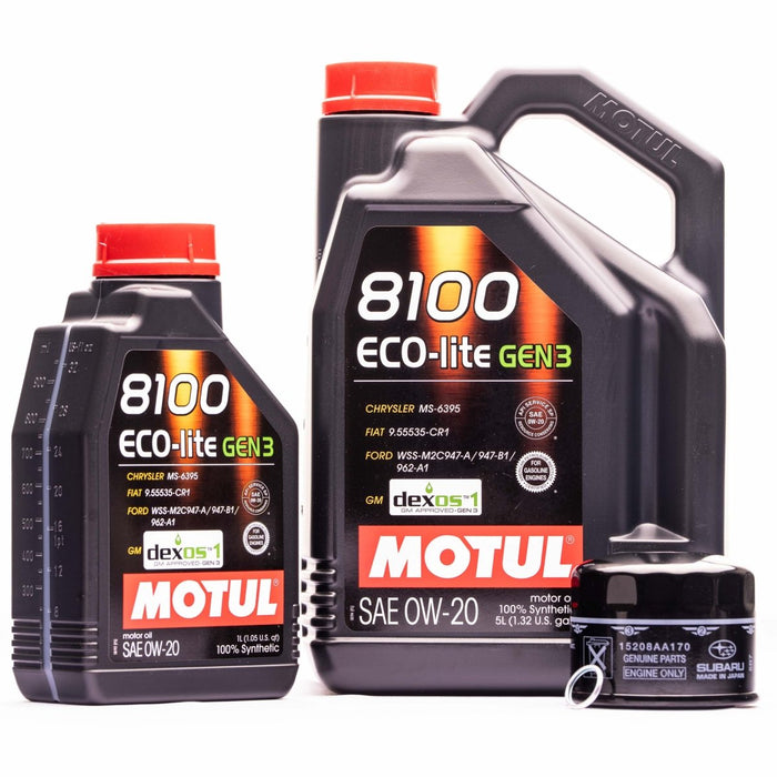 Motul Master Oil Change Kit w/ 0W - 20 Eco - lite Oil 2022 - 2024 BRZ - MOTUL-KIT-004 - Subimods.com