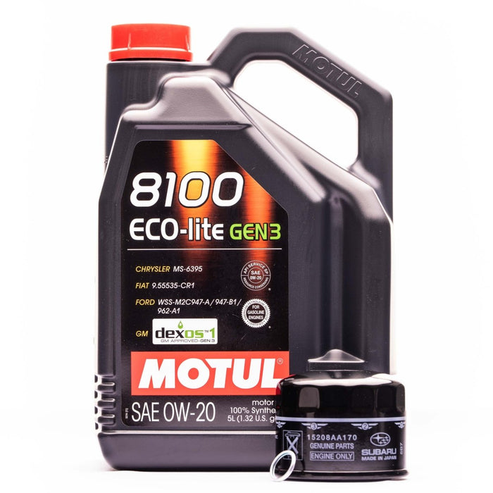 Motul Master Oil Change Kit w/ 0W - 20 Eco - lite Oil 2022 - 2024 WRX - MOTUL-KIT-003 - Subimods.com
