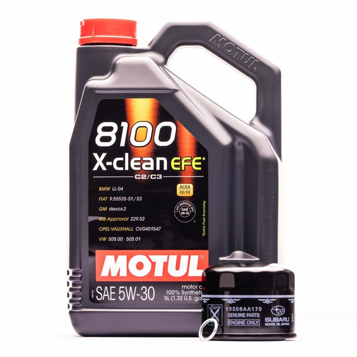Motul Master Oil Change Kit w/ 5W - 30 X - clean EFE Oil 2022 - 2024 WRX - MOTUL-KIT-002 - Subimods.com