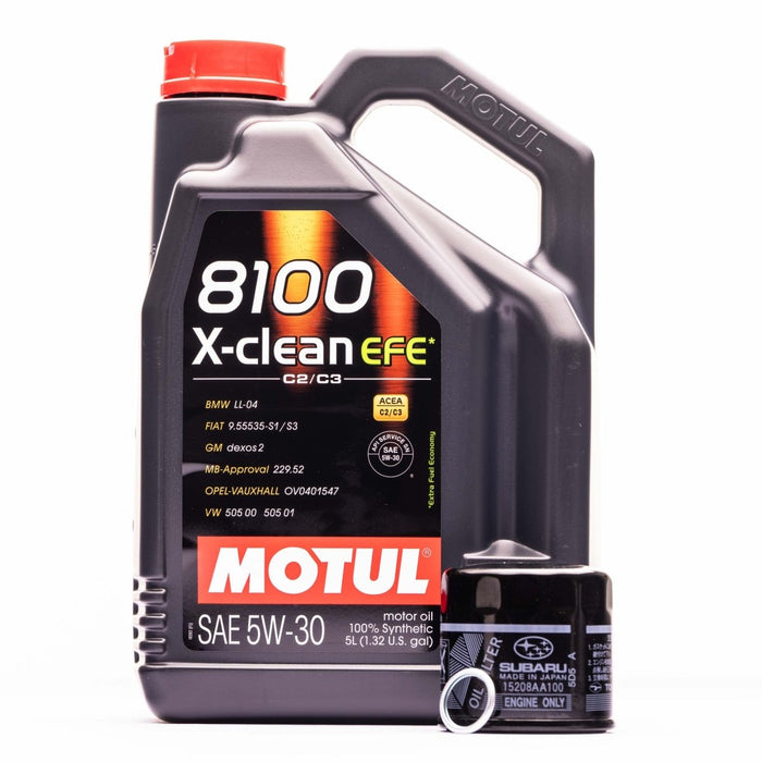 Motul Master Oil Change Kit w/ 5W - 30 X - clean EFE Oil Most EJ Subaru Models - MOTUL-KIT-005 - Subimods.com