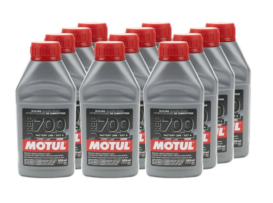 Motul RBF700 Factory Line Synthetic Brake Fluid DOT 4 Case (12x 500ML Bottles) - 111257-12 - Subimods.com
