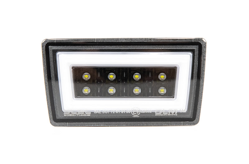 OLM F1 NB+R V2 Rear Brake Light Clear Lens, Gloss Black Base, White Bar2015-2021 WRX / STI