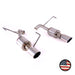 Nameless Axle Back 3.5" Single Wall Polished Tips w/ 5" Muffler 2008 - 2010 WRX Sedan - SUAB08WRXSED-5MU-35SWS - Subimods.com