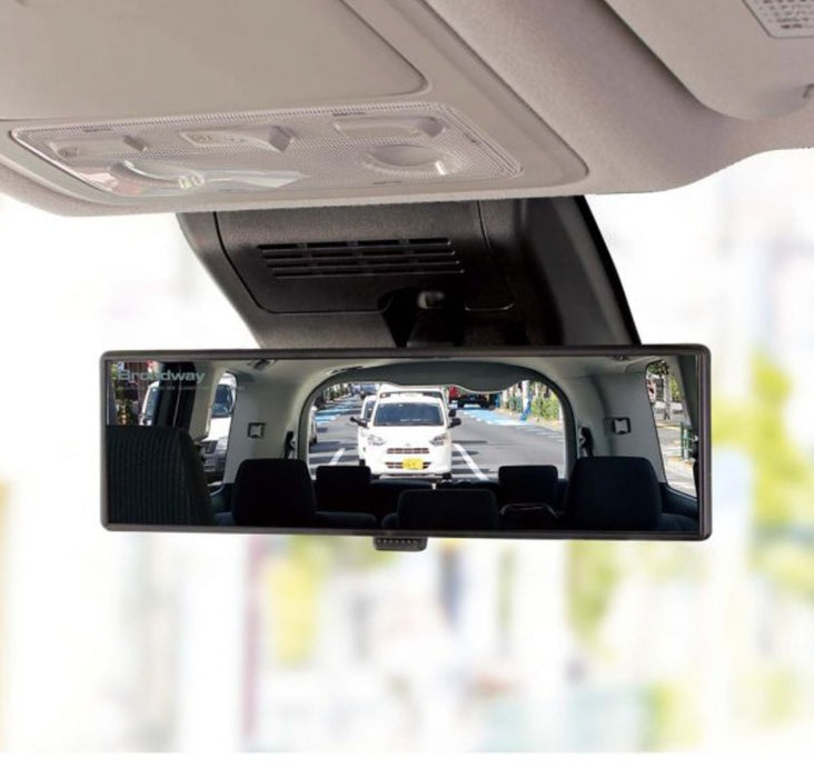 NAPOLEX Broadway Curved Wide View Rear Mirror Aluminum Glass Most Car Models - BW - 863 - Subimods.com