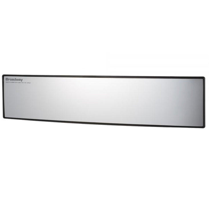 NAPOLEX Broadway Curved Wide View Rear Mirror Aluminum Glass Most Car Models - BW - 865 - Subimods.com