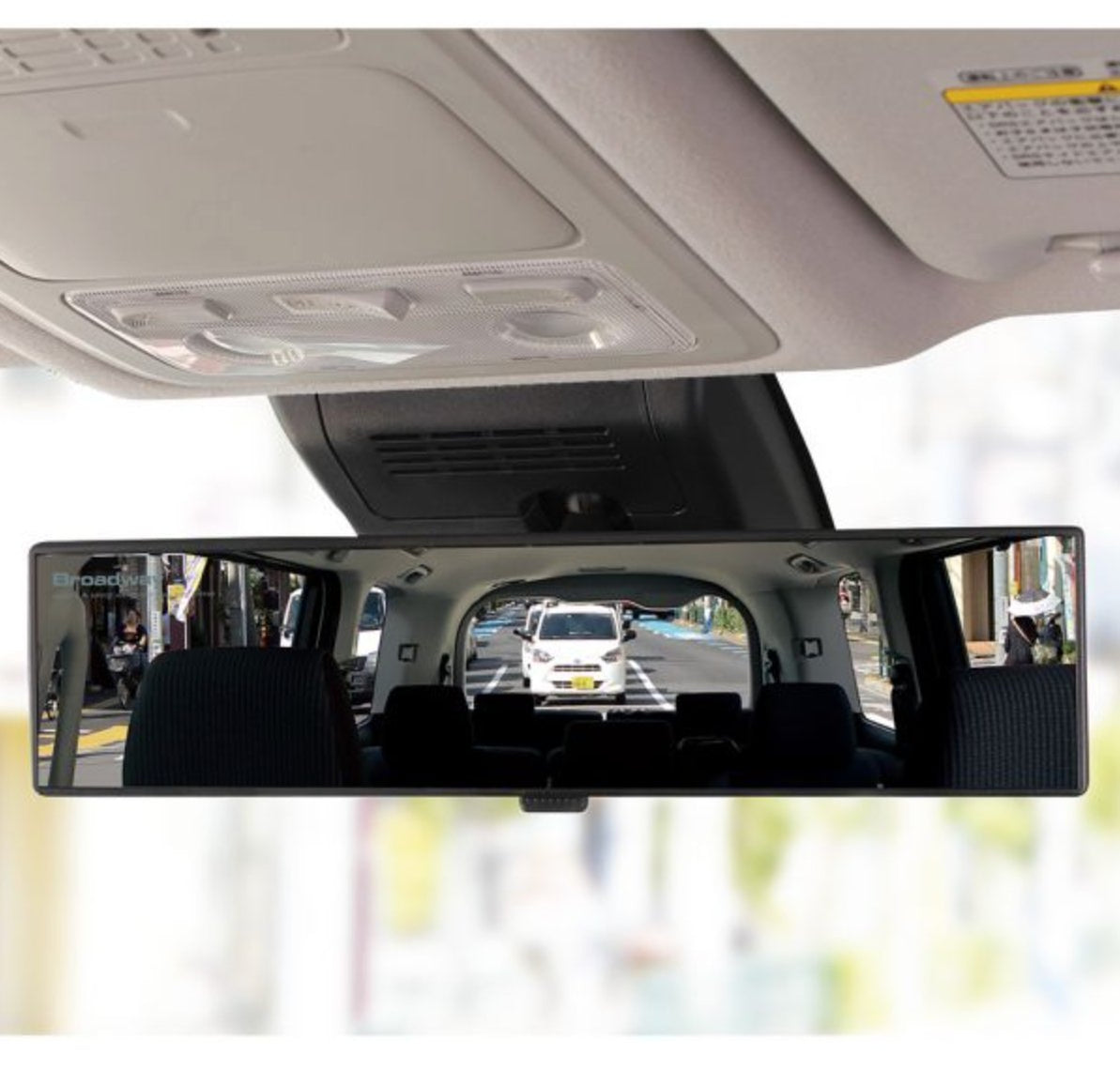 NAPOLEX Broadway Curved Wide View Rear Mirror Chrome Glass Most Car ...