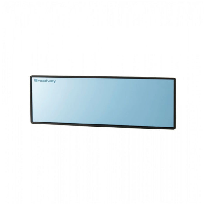 White Wide Angle Clip-On Rear View Mirror – Interior Rectangular Convex – Easy Install