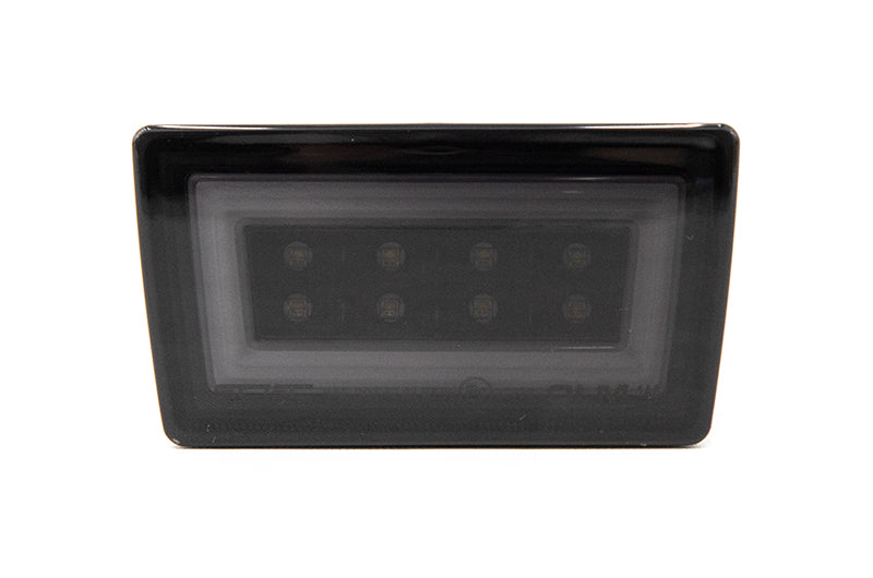 OLM F1 NB+R V2 Rear Brake Light Smoke Lens, Gloss Black Base, White Bar 2015-2021 WRX / STI
