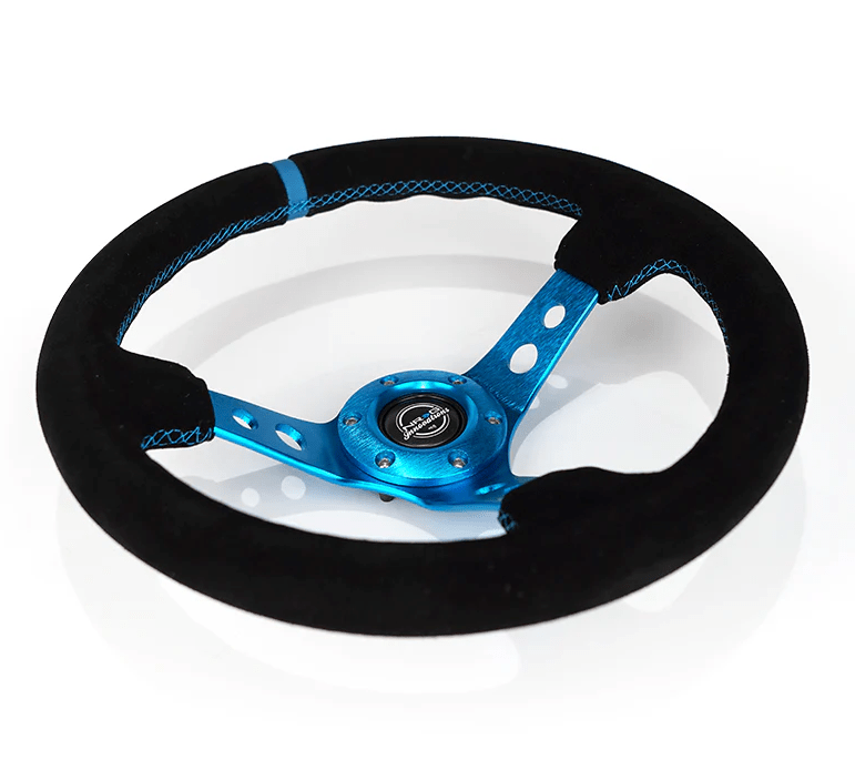NRG Deep Dish Steering Wheel 350MM for Subaru WRX STI — Subimods.com