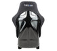 NRG Innovations Fiber Glass Fixed Back Racing Seat Large Black Cloth w/ Leather Patches - FRP - 301 - Subimods.com