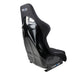 NRG Innovations Fiber Glass Fixed Back Racing Seat Large Black Cloth w/ Leather Patches - FRP - 301 - Subimods.com