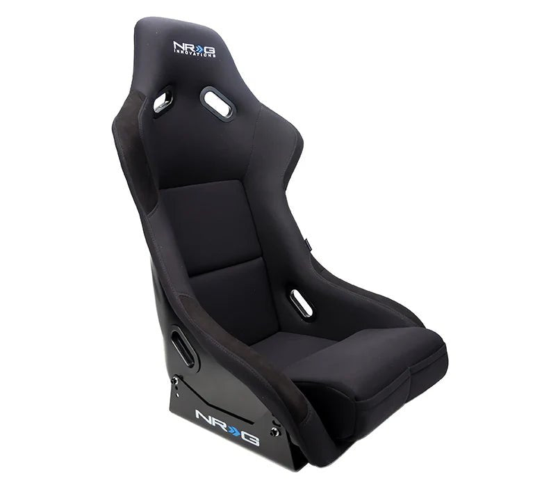 NRG Innovations Fiber Glass Fixed Back Racing Seat Large Black - FRP - 300 - Subimods.com