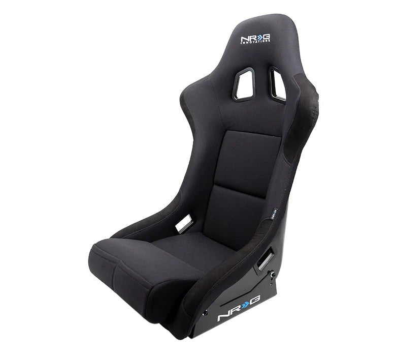 NRG Innovations Fiber Glass Fixed Back Racing Seat Medium Black - FRP - 310 - Subimods.com