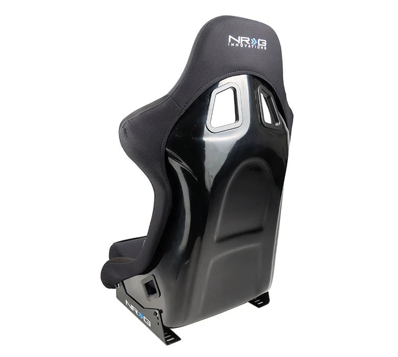 NRG Innovations Fiber Glass Fixed Back Racing Seat Medium Black - FRP - 310 - Subimods.com
