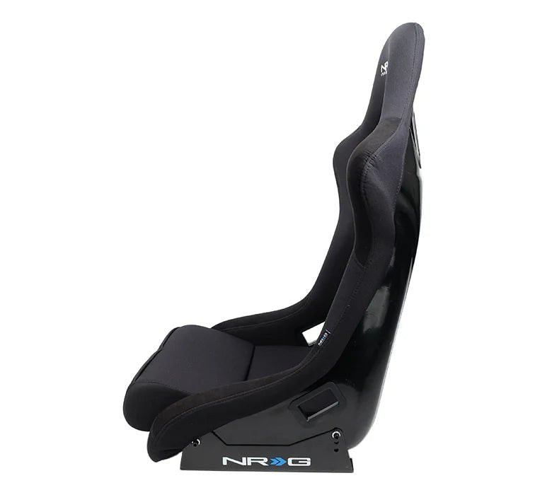 NRG Innovations Fiber Glass Fixed Back Racing Seat Medium Black - FRP - 310 - Subimods.com
