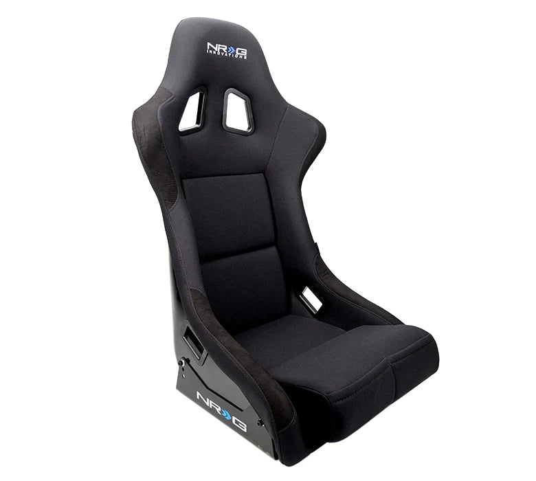 NRG Innovations Fiber Glass Fixed Back Racing Seat Medium Black - FRP - 310 - Subimods.com