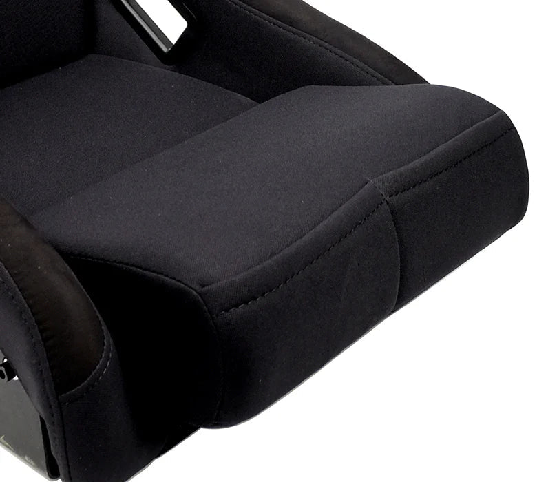 NRG Innovations Fiber Glass Fixed Back Racing Seat Medium Black - FRP - 310 - Subimods.com