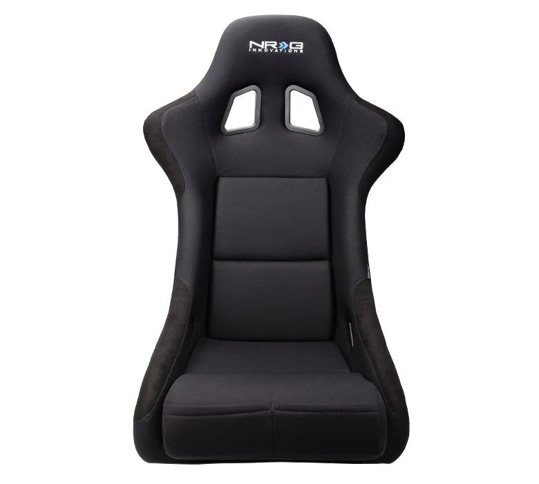 NRG Innovations Fiber Glass Fixed Back Racing Seat Medium Black - FRP - 310 - Subimods.com