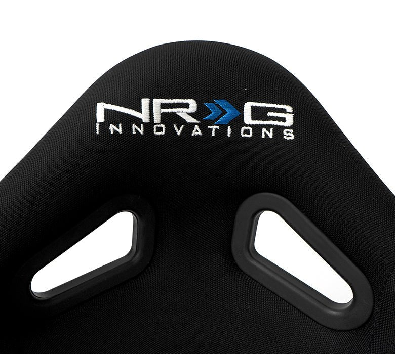 NRG Innovations Mini Bucket Seat Black w/ Black Shell - FRP - MINI - BK - Subimods.com