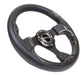 NRG Innovations Pilota Series 320MM Steering Wheel w/ Black Center, Black Stitching, Carbon Accents and Leather Grip - RST - 001CBL - Subimods.com