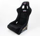 NRG Innovations Prisma Ultra Fixed Back Racing Seat Large Black Alcantara w/ Gold Flake Shell - FRP - 302BK - ULTRA - Subimods.com