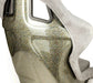 NRG Innovations Prisma Ultra Fixed Back Racing Seat Large Grey Alcantara w/ Gold Flake Shell - FRP - 302GY - ULTRA - Subimods.com