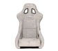 NRG Innovations Prisma Ultra Fixed Back Racing Seat Large Grey Alcantara w/ Gold Flake Shell - FRP - 302GY - ULTRA - Subimods.com