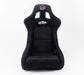 NRG Innovations Prisma Ultra Fixed Back Racing Seat Medium Black Alcantara w/ Gold Flake Shell - FRP - 303BK - ULTRA - Subimods.com