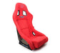 NRG Innovations Prisma Ultra Fixed Back Racing Seat Medium Red Alcantara w/ Gold Flake Shell - FRP - 303RD - ULTRA - Subimods.com