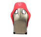 NRG Innovations Prisma Ultra Fixed Back Racing Seat Medium Red Alcantara w/ Gold Flake Shell - FRP - 303RD - ULTRA - Subimods.com