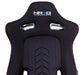 NRG Innovations Reclinable Bucket Seat Pair Black w/ Red Stitching and Arrow Cushion - RSC - 800L/R - Subimods.com