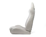 NRG Innovations Reclinable Bucket Seat Pair Grey Vinyl w/ Arrow Cushion - RSC - 810GY L/R - Subimods.com