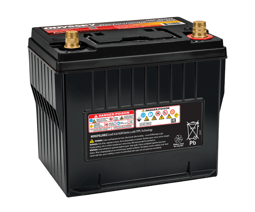 ODYSSEY Performance Battery PC1400 2008 - 2021 WRX / 2008 - 2021 STI / 2005 - 2009 Legacy GT - ODP-AGM35 - Subimods.com