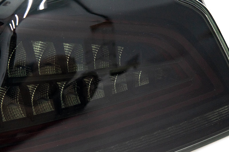 OLM Spec CR Tail Lights Smoked Lens, Black Base, 2015-2021 WRX / STI