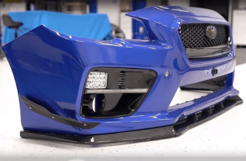 OLM 3 Piece Carbon Fiber Low Pro Lip 2015-2017 WRX / STI - OLMA.70070.1 - Subimods.com