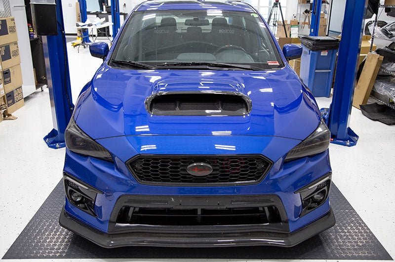 OLM A1 Aggressive Carbon Fiber Replacement Hood Scoop 2015-2021 WRX / STI - OLMA.70101.1 - Subimods.com