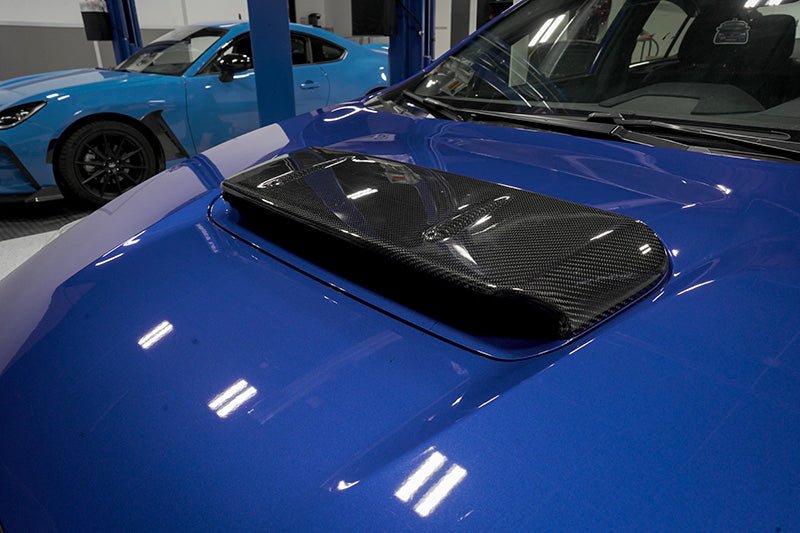 OLM A1 Style Carbon Fiber Hood Scoop Cover 2022-2025 WRX - OLMB.47012.1 - Subimods.com