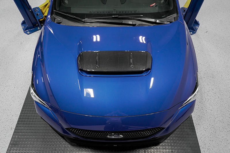 OLM A1 Style Carbon Fiber Hood Scoop Cover 2022-2025 WRX - OLMB.47012.1 - Subimods.com