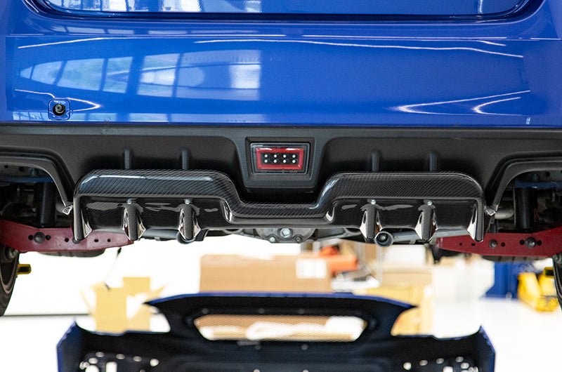 OLM A1 Style Carbon Fiber Rear Diffuser 2015-2021 WRX / STI - OLMA.70177.1 - Subimods.com