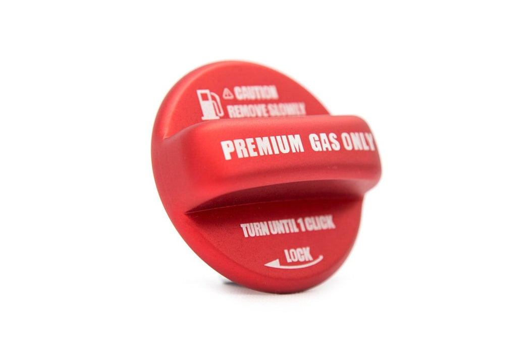 OLM Anodized Red Fuel Cap Cover Most Late Subaru Models - OLMA.70019.1 - Subimods.com